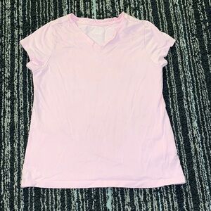 Faded Glory Pink Cap Sleeve Fitted T-Shirt